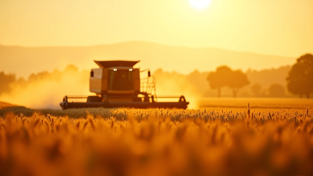 Récolte de blé en Beauce avec champs dorés et tracteur agricole