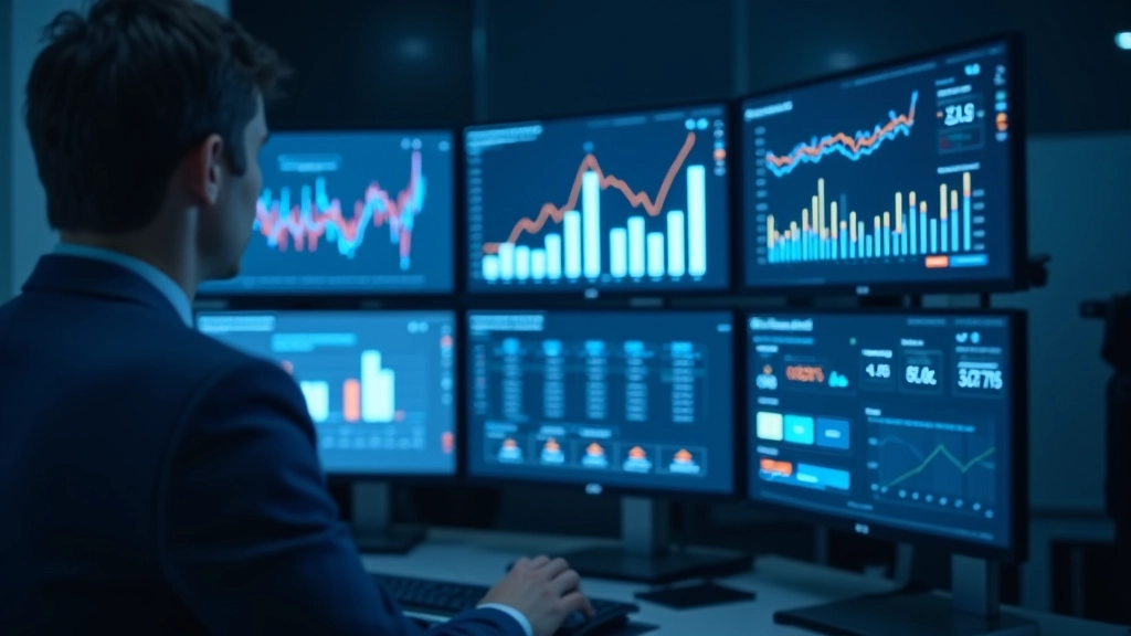 Graphiques économiques affichés sur écran montrant l'analyse des données du PIB